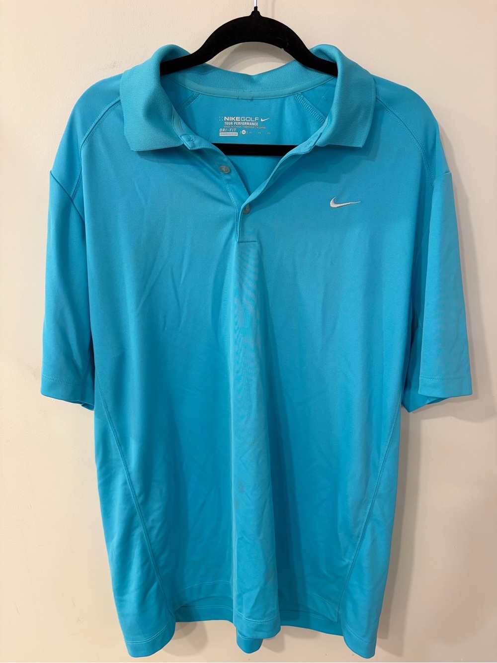 Nike Golf Tour Performance Men’s Golf Polo - Turquoise Blue